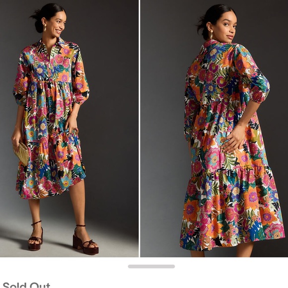 Anthropologie Dresses & Skirts - Anthropologie Bettina tiered midi dress by Maeve